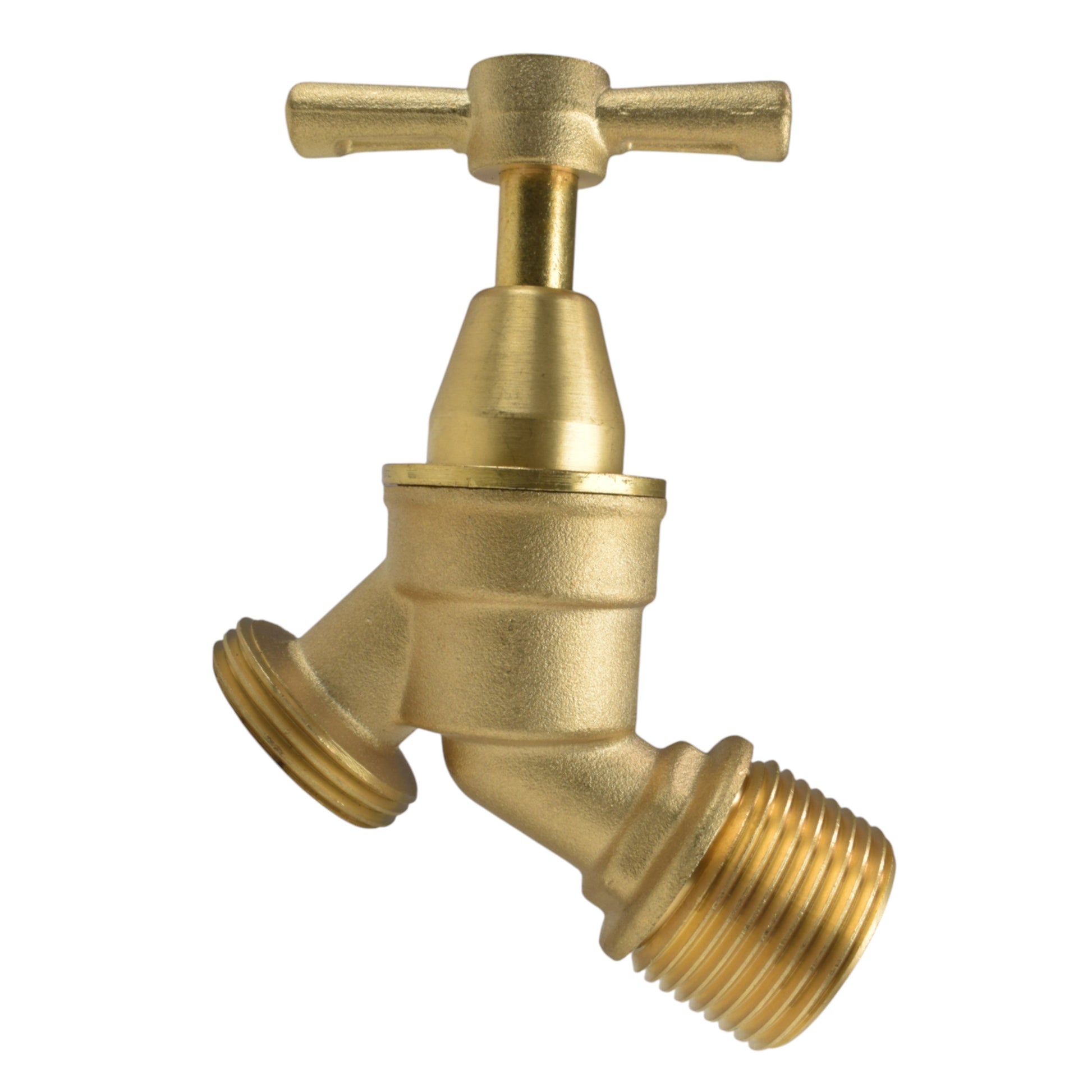 Brass Bib Tap Kit with Barb/Quick Connect Outlet, 1/2" and 3/4" BSP Thread Inlet - Best4Trade-Retail Garden watering