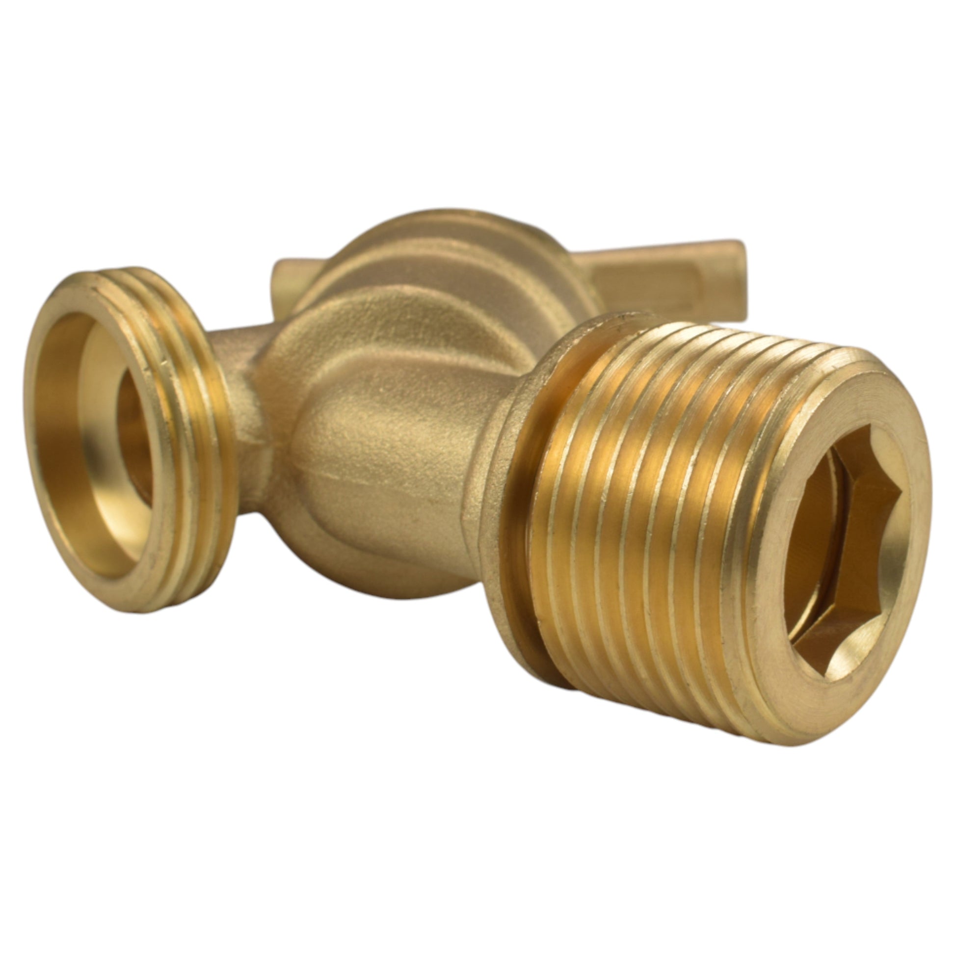 Brass Bib Tap Kit with Barb/Quick Connect Outlet, 1/2" and 3/4" BSP Thread Inlet - Best4Trade-Retail Garden watering