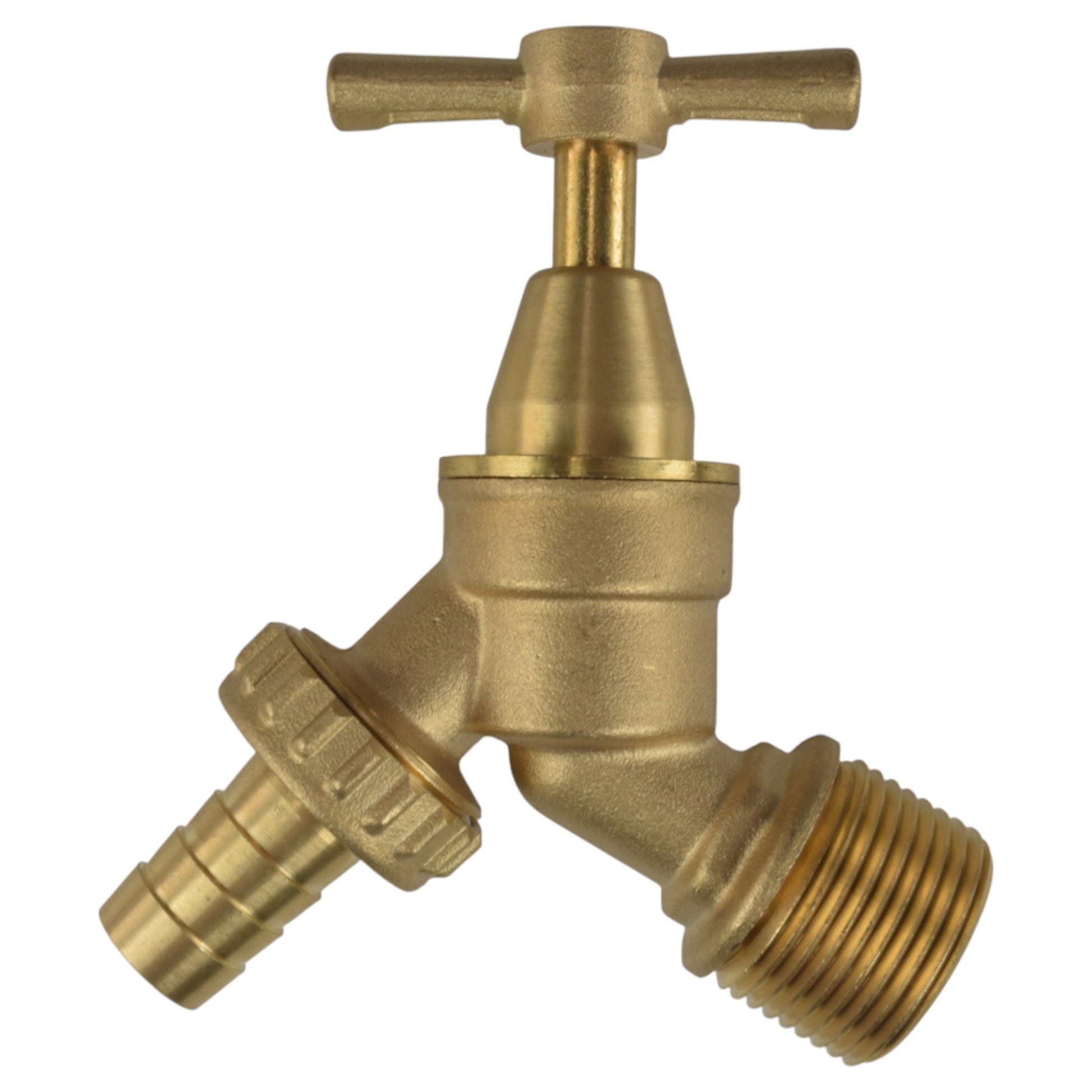 Brass Bib Tap Kit with Barb/Quick Connect Outlet, 1/2" and 3/4" BSP Thread Inlet - Best4Trade-Retail Garden watering