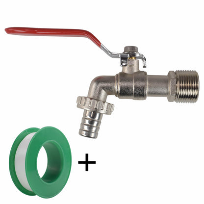 Lever Tap Kit with Barb/Quick Connect Outlet, 1/2" and 3/4" BSP Thread Inlet - Best4Trade-Retail Garden watering