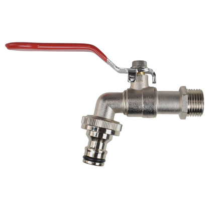Lever Tap Kit with Barb/Quick Connect Outlet, 1/2" and 3/4" BSP Thread Inlet - Best4Trade-Retail Garden watering