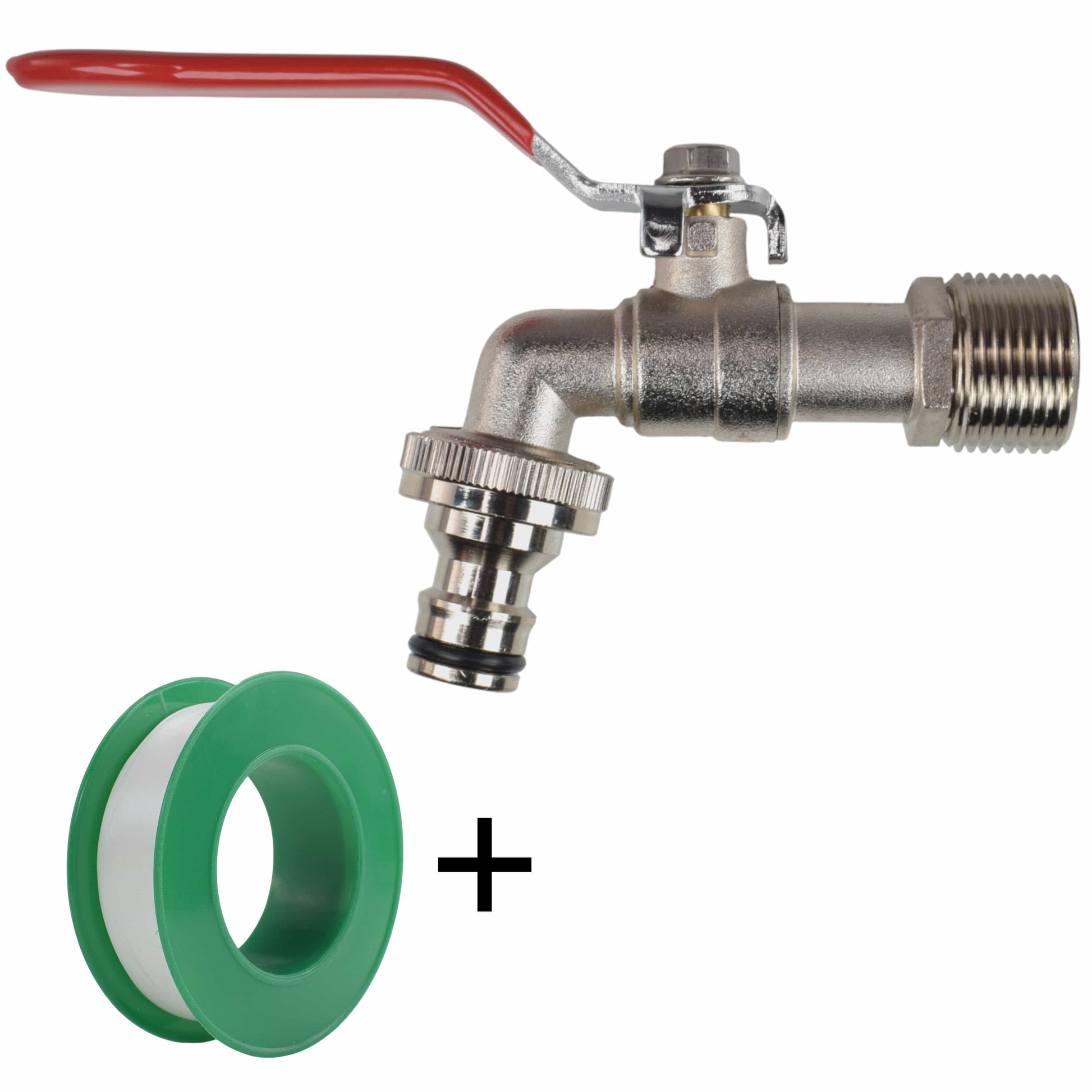 Lever Tap Kit with Barb/Quick Connect Outlet, 1/2" and 3/4" BSP Thread Inlet - Best4Trade-Retail Garden watering