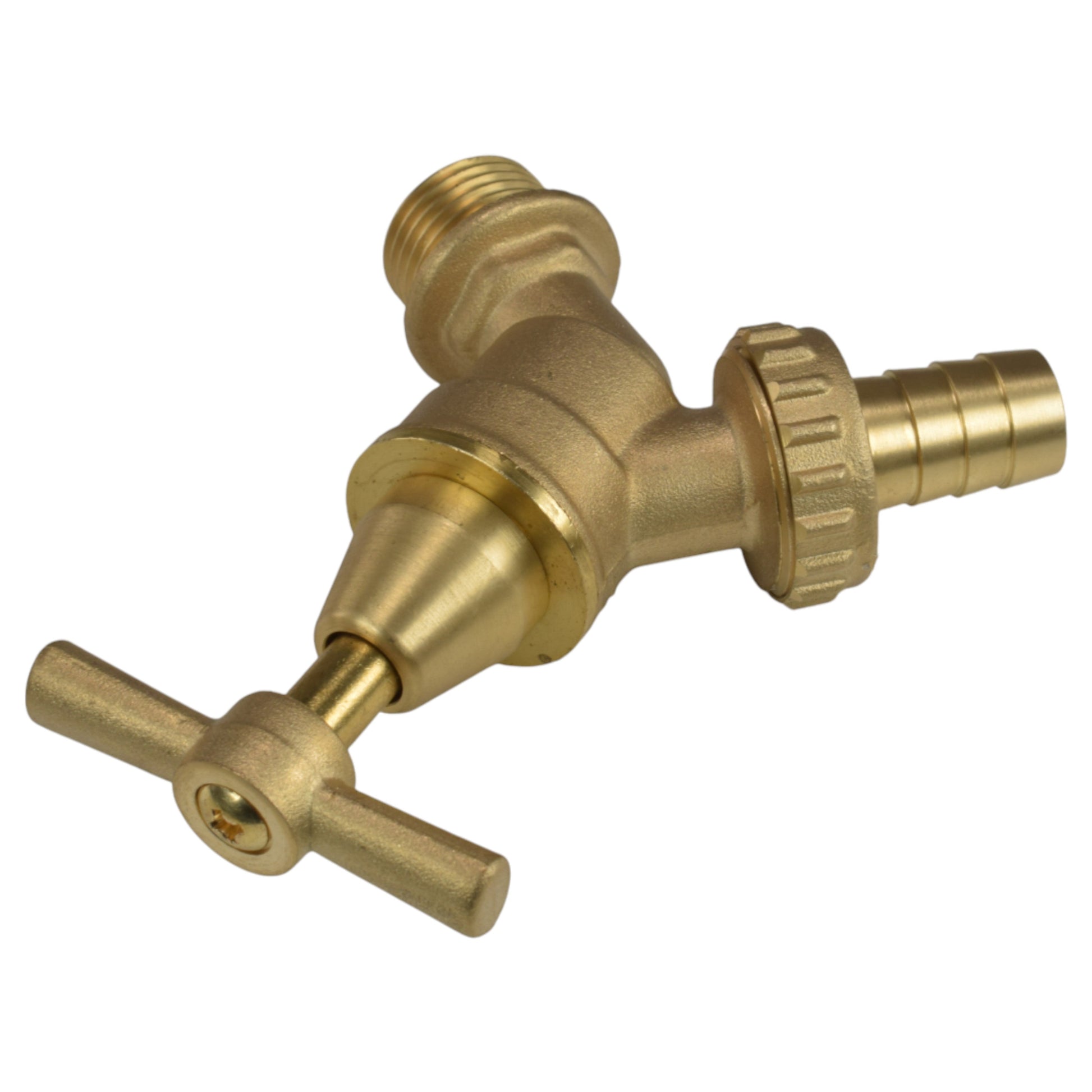 Brass Bib Tap Kit with Barb/Quick Connect Outlet, 1/2" and 3/4" BSP Thread Inlet - Best4Trade-Retail Garden watering