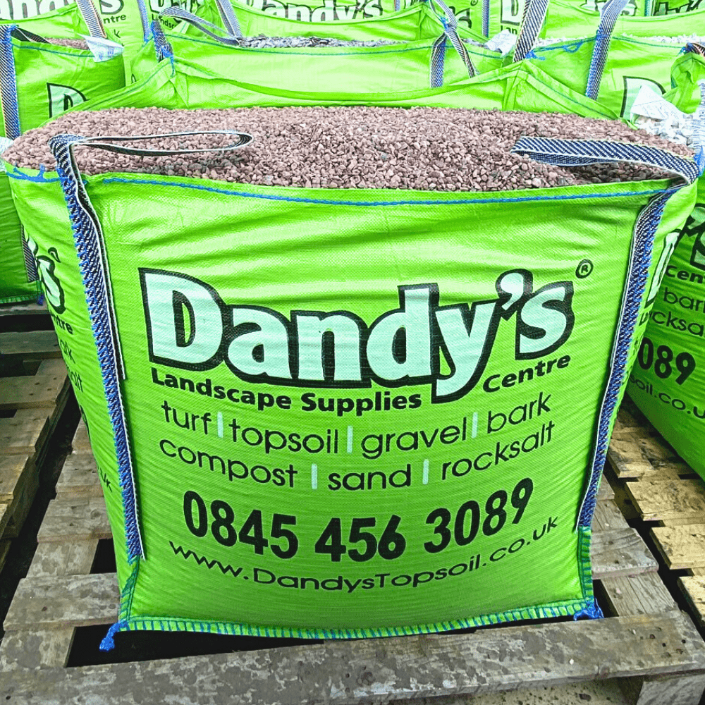 Staffordshire Pink Gravel Stone - Dandy's Topsoil & Landscape Supplies Gravel, Slate & Aggregates