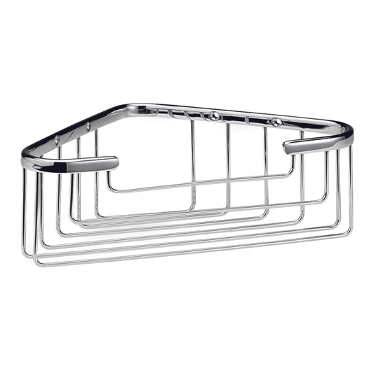 Deep Wirework Corner Basket - Bayswater Bathrooms