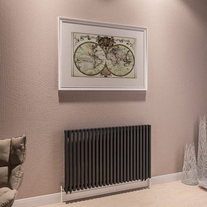 Desio Horizontal Aqua Steel Radiator - All Sizes - Aqua