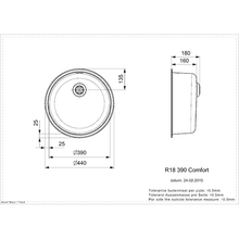 Load image into Gallery viewer, Comfort R18 390 Stainless Steel Inset Kitchen Sink - Reginox
