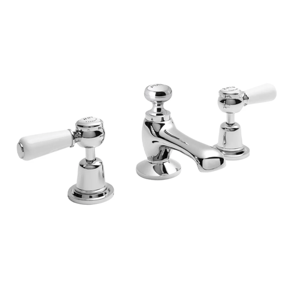 Domed Deck Mounted Lever Basin Mixer - Bayswater Bathrooms
