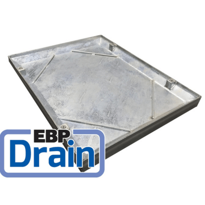 Double Seal Recessed Tray Galvanised Manhole Cover - All Sizes - EBP Building Products Drainage