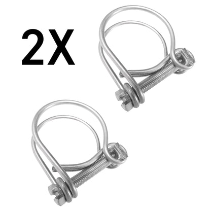Corrugated Pipe 3/4" (19mm) with 2 x Double Wire Clips Set - Best4Trade-Retail Tech Hose & Fittings