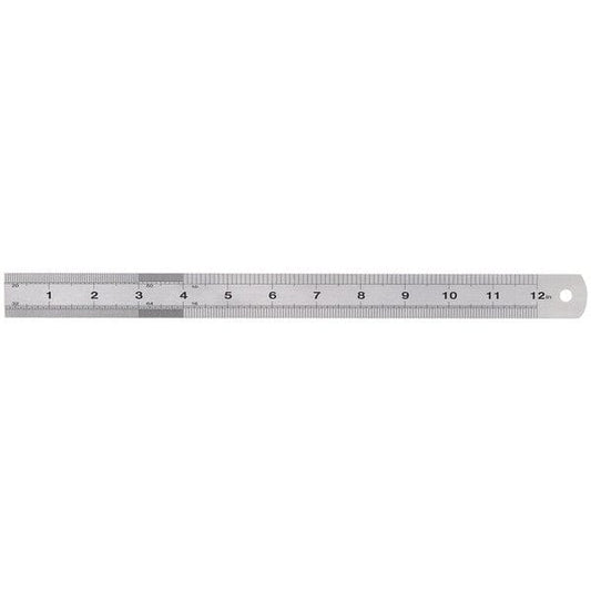 Draper 300mm Stainless Steel Ruler - 12" - Draper Tools & Workwear