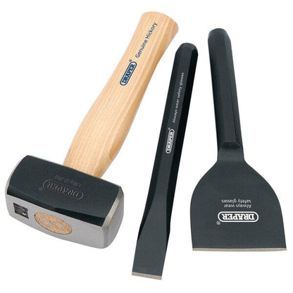Draper Builders Kit With Hickory Handle - (3 Pieces) - Draper