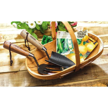 Draper Carbon Steel Heavy Duty Hand Fork and Trowel Set with Ash Handles - Draper