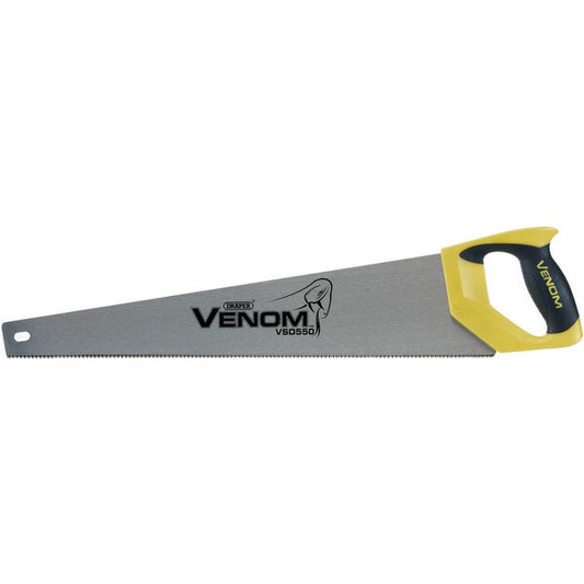 Draper Draper Venom Second Fix Double Ground Handsaw - 550mm - 11tpi/12ppi - Draper