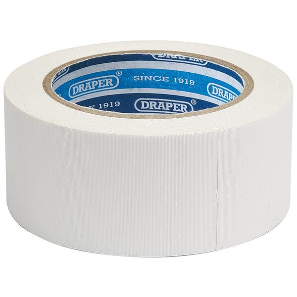 Draper Duct Tape Roll - 30m x 50mm - White - Draper