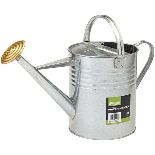 Draper Galvanised Watering Can - 9L - Draper