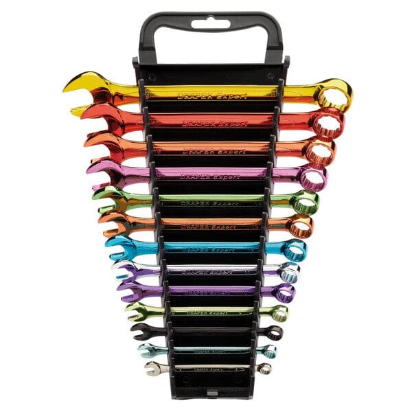 Draper HI-TORQ Metric Coloured Combination Spanner Set - (13 Pieces) - Draper