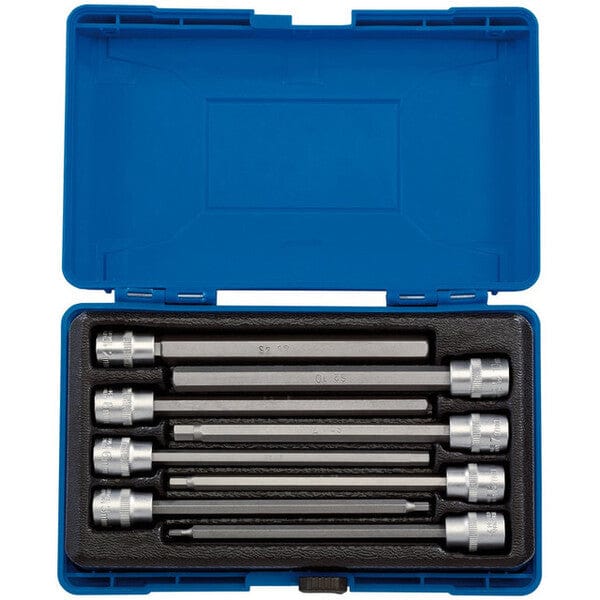 Draper Hexagonal Socket Bit Set - 3/8" Square Drive - (8 Pieces) - Draper