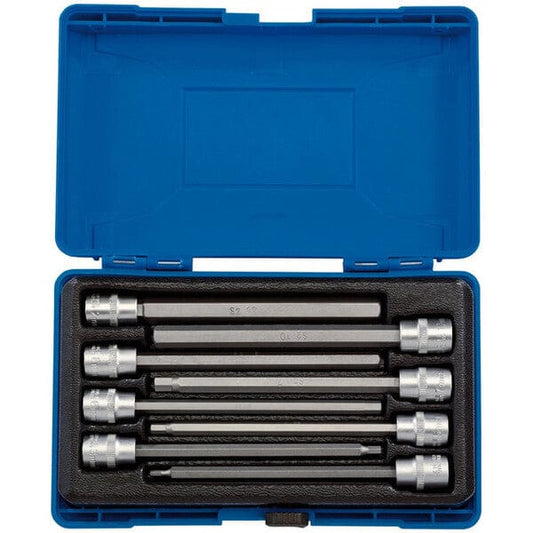 Draper Hexagonal Socket Bit Set - 3/8" Square Drive - (8 Pieces) - Draper