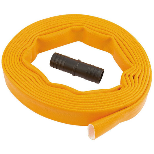 Draper Layflat Hose with Adaptor - 5m x 25mm - Draper