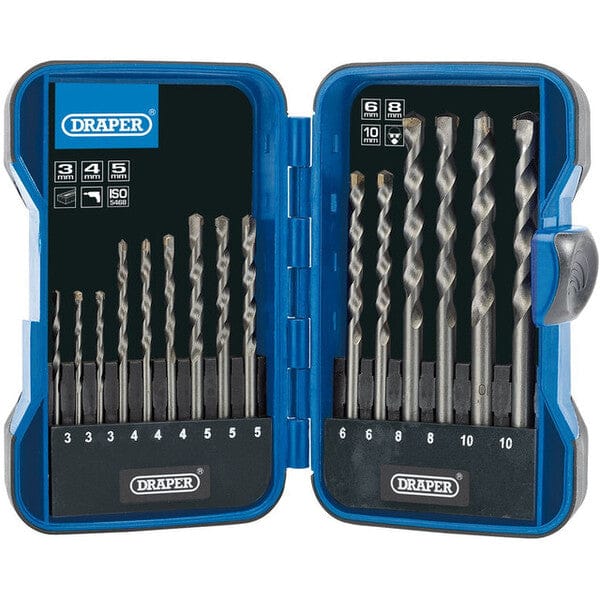 Draper Masonry Drill Bit Set - (15 Pieces) - Draper Tools & Workwear