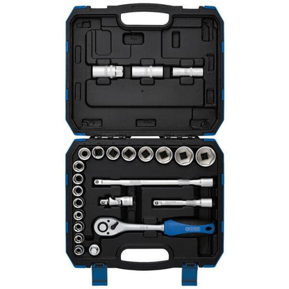 Draper Metric Socket Set - 1/2" Square Drive - (24 Pieces) - Draper