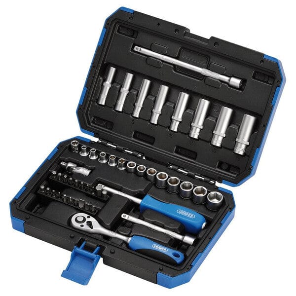 Draper Metric Socket Set - 1/4" Square Drive - (47 Pieces) - Draper