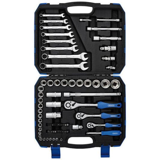 Draper Metric Tool Kit - 1/4", 3/8" & 1/2" Square Drive - (75 Pieces) - Draper