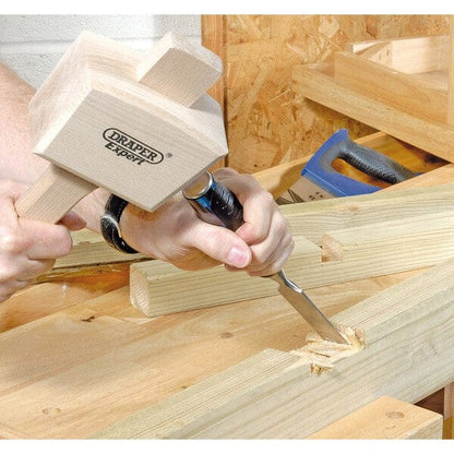 Draper Soft Grip Pound Thru Bevel Edge Wood Chisel - Draper