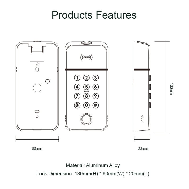 EA 195 Access Control Digital Keypad - Euro Art Digital Locks