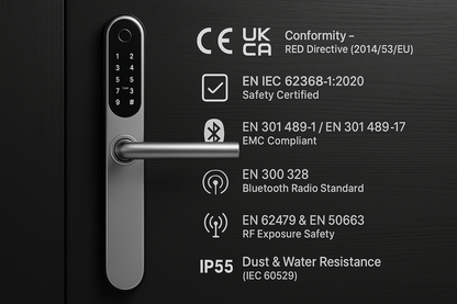 EA 210 Slim Line Smart Digital Lock for UPVC, Composite, Wooden & Aluminium Doors - Euro Art Digital Locks