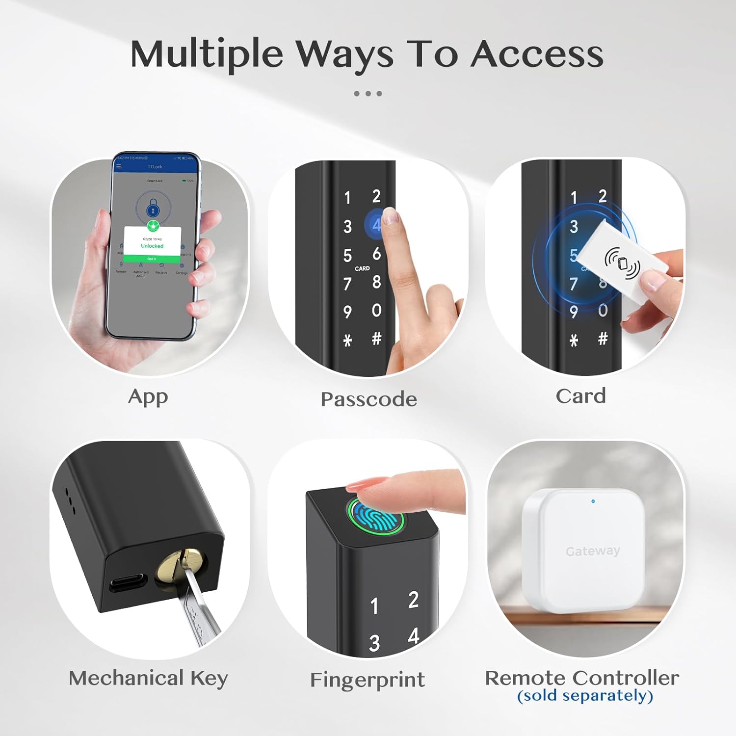 EA 220 Slim Smart Digital Lock for UPVC, Composite, Wooden & Aluminium Doors - Euro Art Digital Locks