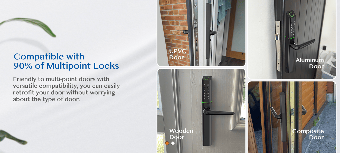 EA 220 Slim Smart Digital Lock for UPVC, Composite, Wooden & Aluminium Doors - Euro Art Digital Locks
