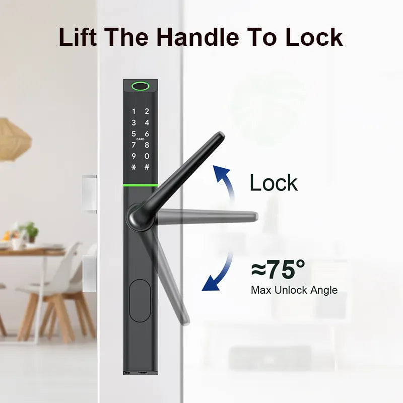 EA 223 Slim Smart Digital Euro Profile Lock for UPVC, Composite, Wooden & Aluminium Doors - Euro Art Digital Locks