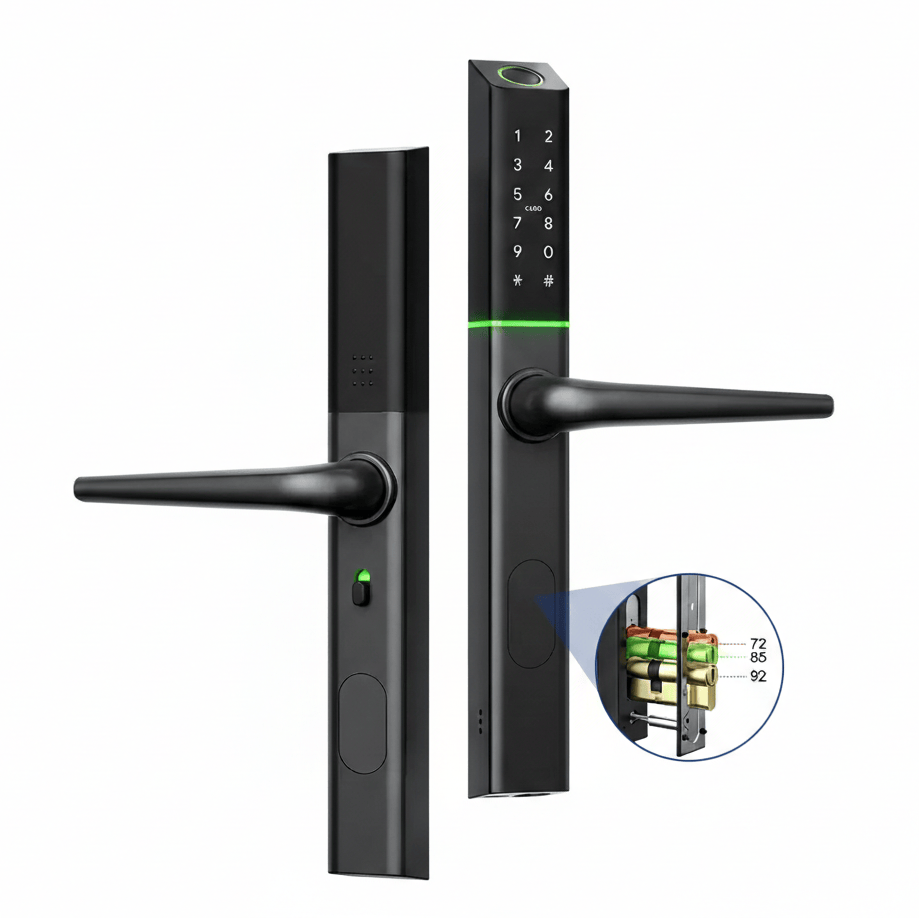 EA 223 Slim Smart Digital Euro Profile Lock for UPVC, Composite, Wooden & Aluminium Doors - Euro Art Digital Locks