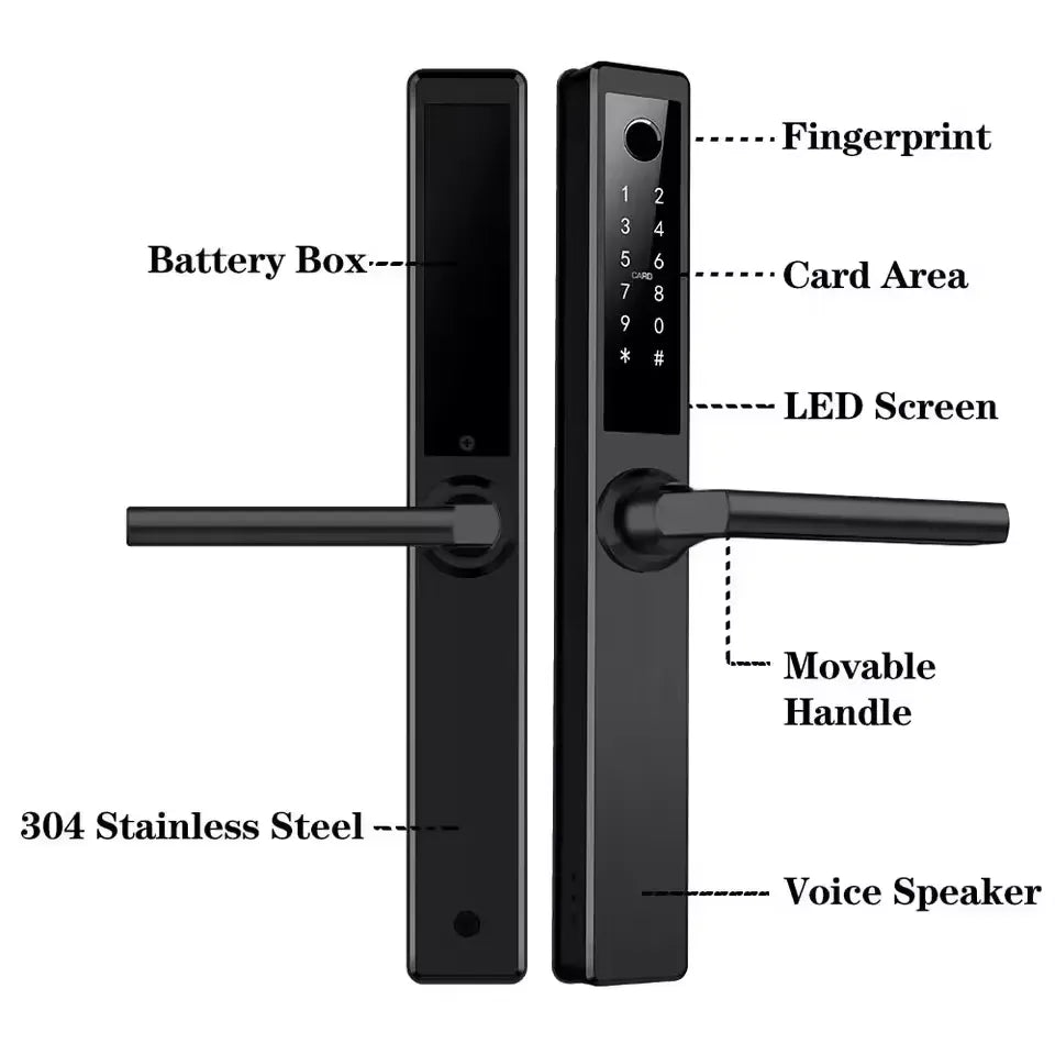 EA 230 Slim Line Smart Digital Lock for UPVC, Composite, Wooden & Aluminium Doors - Euro Art Digital Locks