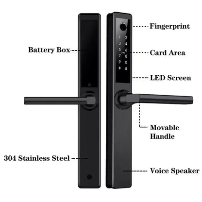 EA 230 Slim Line Smart Digital Lock for UPVC, Composite, Wooden & Aluminium Doors - Euro Art Digital Locks