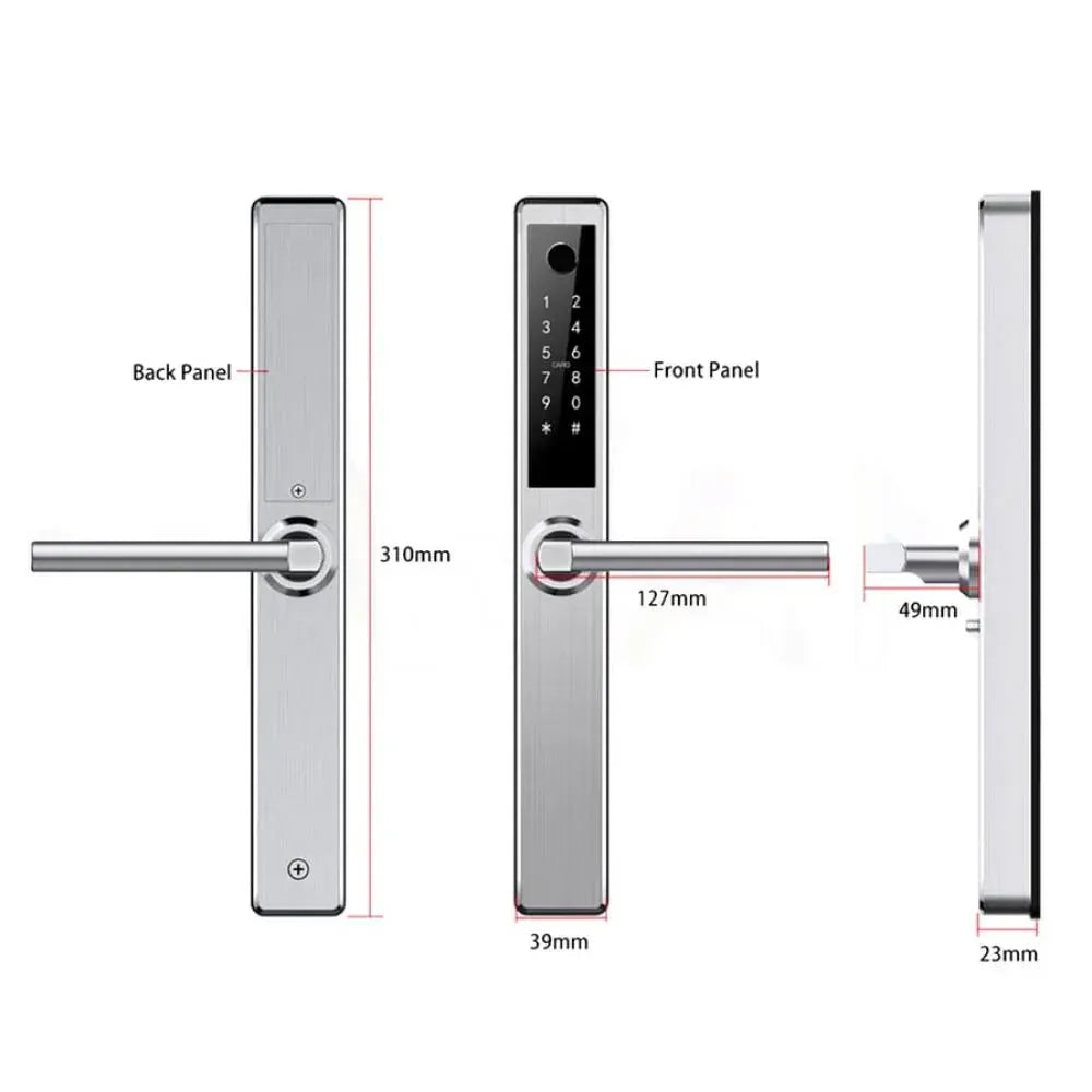 EA 230 Slim Line Smart Digital Lock for UPVC, Composite, Wooden & Aluminium Doors - Euro Art Digital Locks