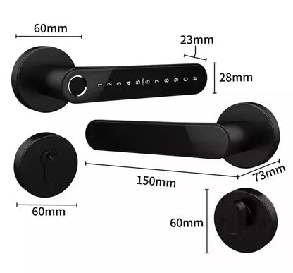 EA 250 Leverline Fingerprint Smart Door Handle - Euro Art Digital Locks