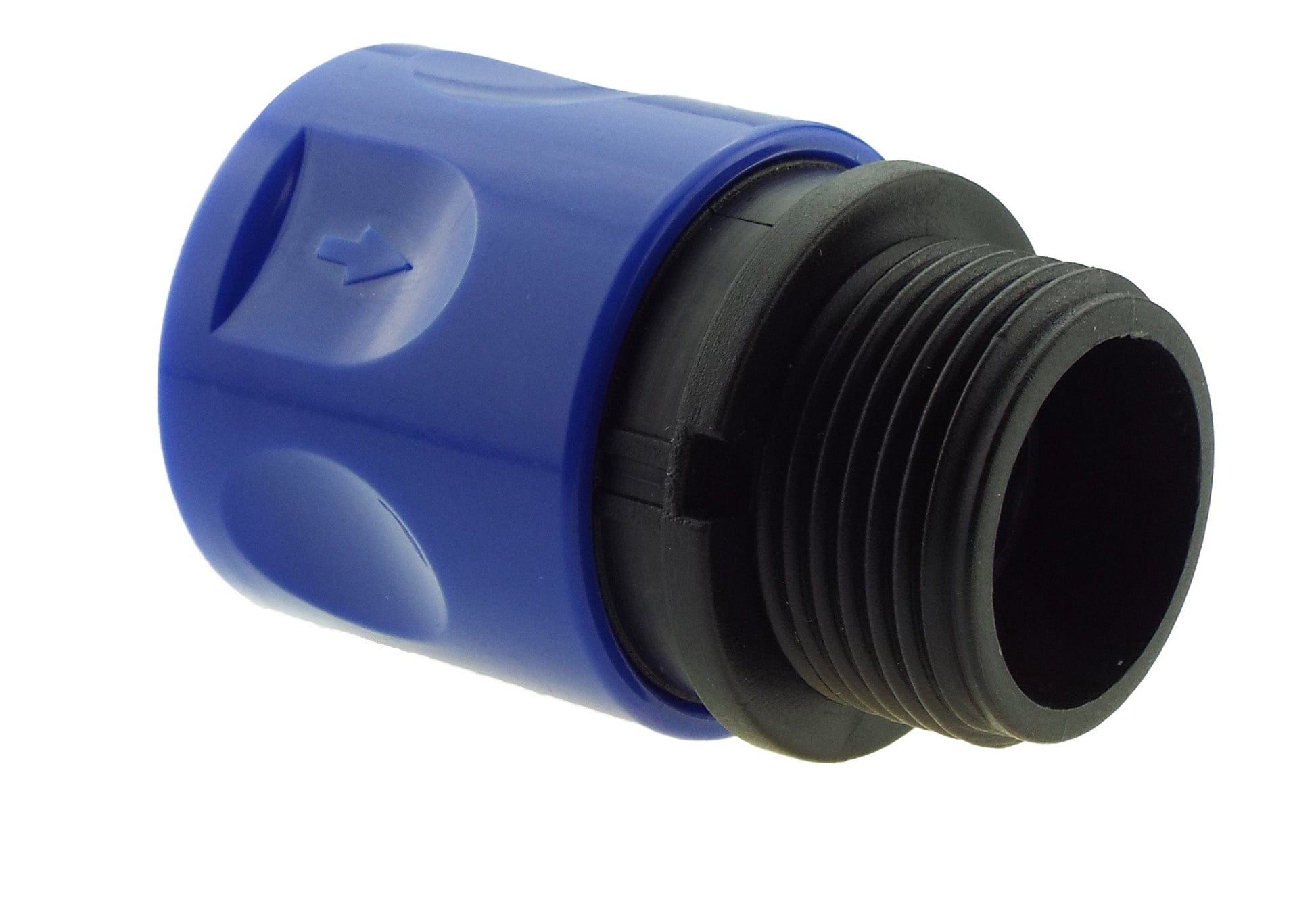 IBC 2” S60X6 Cap with In-Line BSPF Valve and ¾” BSPM Female Hose Connector Blue - Best4Trade-Retail