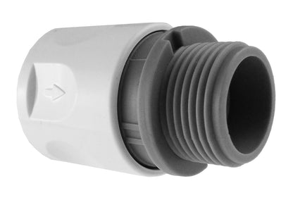 Hose Connector WL with In-Line BSPF Valve and 25mm Brass Barb - Best4Trade-Retail Garden watering