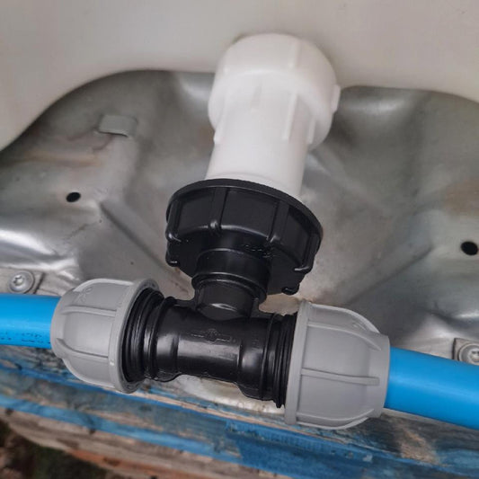 IBC Extender with 2” S60X6 Cap with 20mm MDPE Tee - Best4Trade-Retail Garden watering