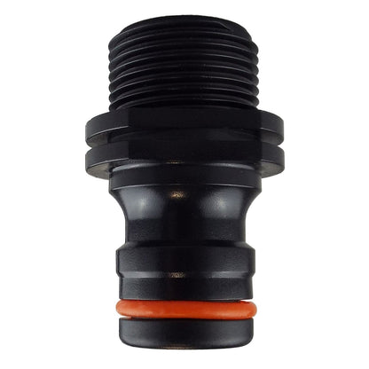 Male Tap Connector 3/4" BSPM - Max Flo, Black/Orange - Best4Trade-Retail Garden watering