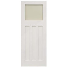 Load image into Gallery viewer, Shaker Edwardian 4 Panel White Primed Glazed Internal Door - All Sizes - Doors4less
