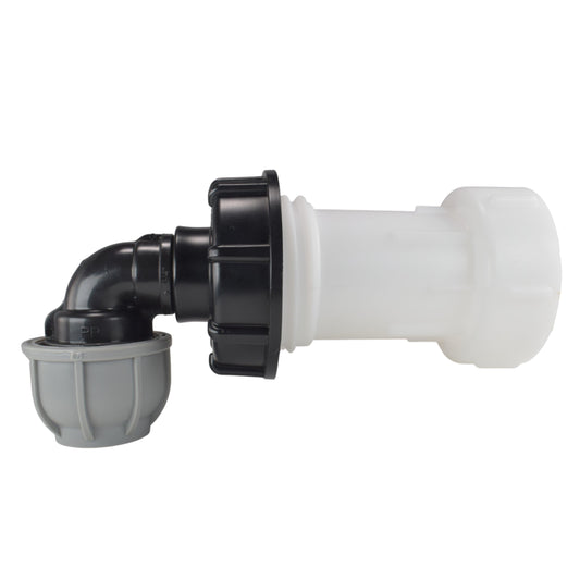 IBC Extender with 2” S60X6 Cap and 25mm MDPE Elbow - Best4Trade-Retail Garden watering