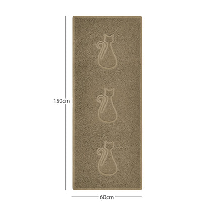 "Cat" Embossed Loofah Textured Spaghetti Door Mat