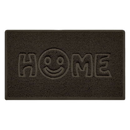 Embossed Spaghetti Outdoor Doormat - Brown