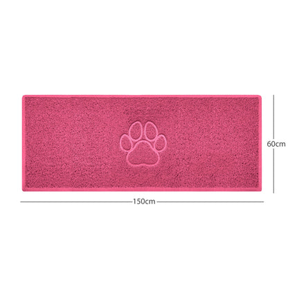 "Paw Print" Embossed Loofah Textured Spaghetti Door Mat