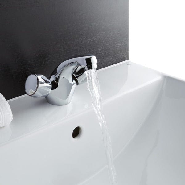 Entree Chrome Basin Mixer Tap w/ Click-Clack Waste - Aqua Bathrooms