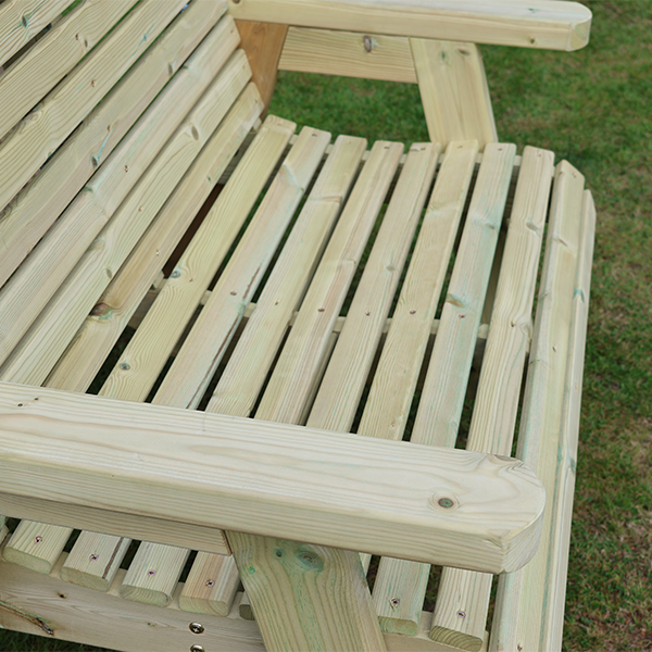 Churnet Valley Ergo 6 Seat Table Set 2 Chairs and 2 Benches - Churnet Valley